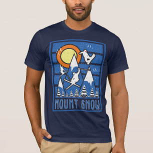 T-shirt Ski de neige du Mont Retro