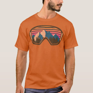 T-shirt Ski De Neige Goggle Sports D'Hiver Alpine Downhill