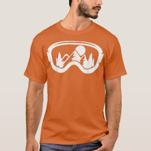 T-shirt Ski De Neige Goggle Sports D'Hiver Alpine Downhill
