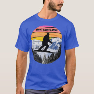 T-shirt Ski de neige Mont Sainte Anne Champs de ski Canada