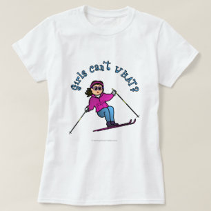 T-shirt Ski De Neige Pour Filles Légères