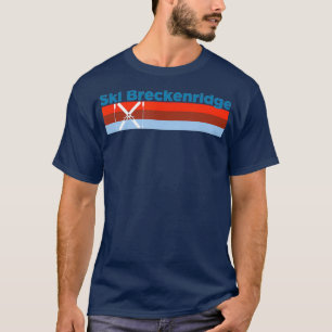 T-shirt Ski De Neige Rétro Breckenridge Colorado
