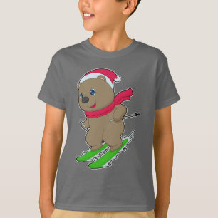 T-shirt Ski de Noël de l'ours