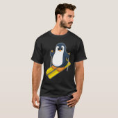 T-shirt Ski de Penguin Ski Sports d'hiver (Devant entier)