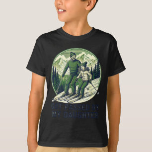 T-shirt Ski de plaisanterie idiot a obtenu fille fille 