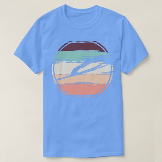 T-shirt Ski de saut Retro (Design devant)