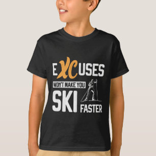T-shirt Ski De Ski De Fond Xc Excusez Le Vélo De Ski Nordi