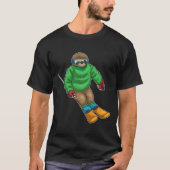T-shirt Ski de Sloth Skier (Devant)
