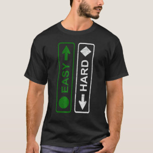 T-shirt Ski de snowboard Je suis facile et je suis dur ins