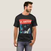 T-shirt Ski de St. Anton - Rétro St. Anton Ski (Devant entier)