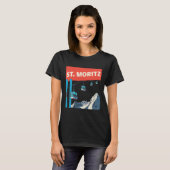 T-shirt Ski de St. Moritz - Retro St. Moritz Ski (Devant entier)