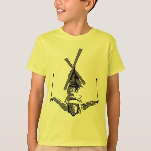 T-shirt Ski de style libre (Devant)
