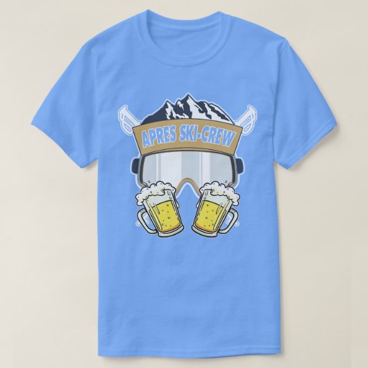 T-shirt Ski d'équipage d'Apres (Design devant)