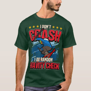 T-shirt Ski D'Hiver Je Ne Crash Je Fais De Gravité Randonn