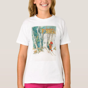 T-shirt Ski d'hiver par Carl Larsson
