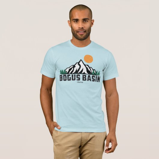 T-shirt Ski du Bogus Retro (Devant entier)