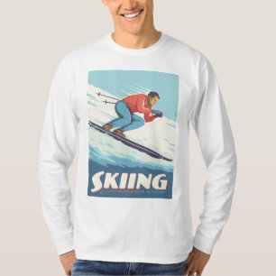 T-shirt Ski est croire Retro Print