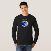 T-shirt Ski et flocons de neige (Devant entier)