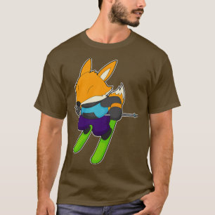 T-shirt Ski Fox Skier Sports d'hiver