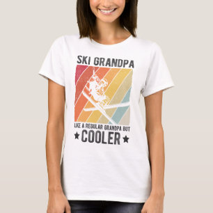 T-shirt Ski Grand-père comme un grand-père régulier mais S