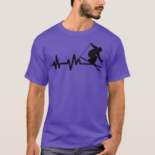 T-shirt Ski Heartbeat Ski Winter Ski Resort Love Ski