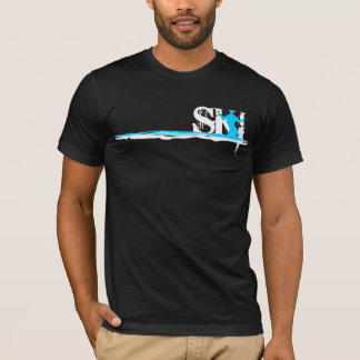 T-shirt ski incliné