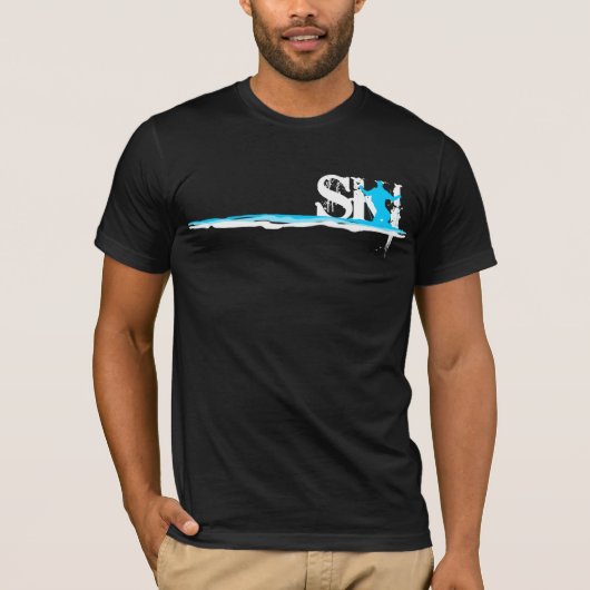 T-shirt ski incliné (Devant)