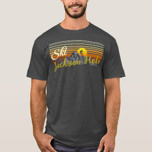 T-shirt Ski Jackson Hole ski vintage