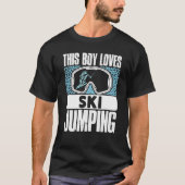 T-shirt Ski Jumping Loff Ski Jumper Ski Jump Winte (Devant)