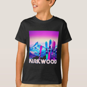 T-shirt Ski Kirkwood - Retro 80's Style Skiing And Snowboa
