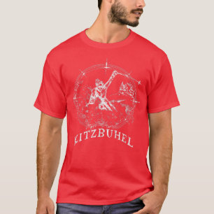 T-shirt Ski Kitzbuhel, Autriche Vacatio de ski Vintage de 