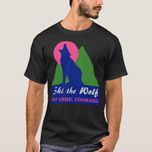 T-shirt Ski Le Wolf Creek Colorado Décal Vintage voyage