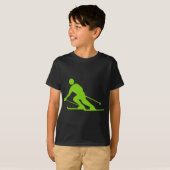 T-shirt Ski - Martian Green (Devant entier)
