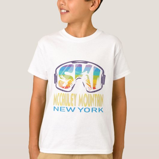 T-shirt Ski Mccauley Mountain New York Vacances ski (Devant)