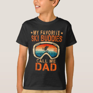 T-shirt Ski - Mes meilleurs potes de ski m'appellent Papa