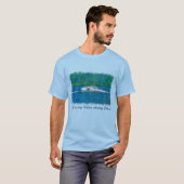 T-shirt Ski nautique d'été et lac (Devant entier)
