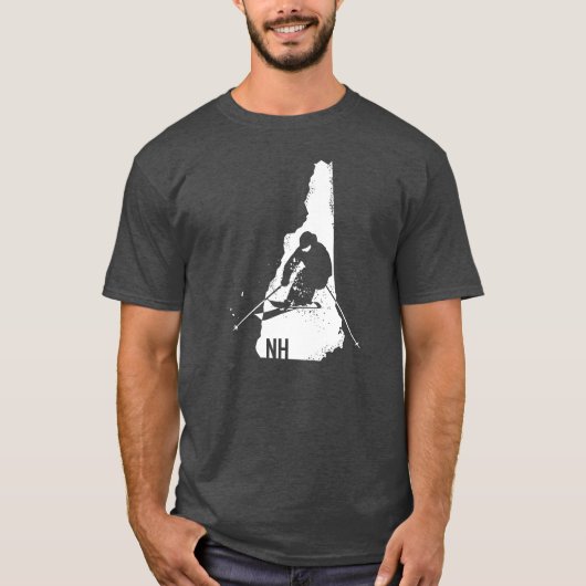 T-shirt Ski New Hampshire (Devant)