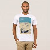 T-shirt Ski Norvège (Devant entier)