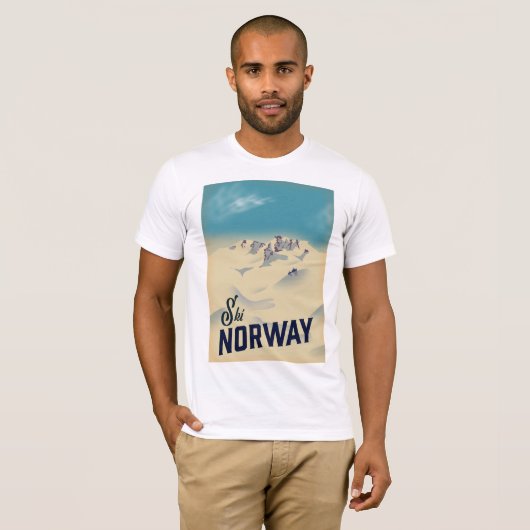 T-shirt Ski Norvège (Devant entier)