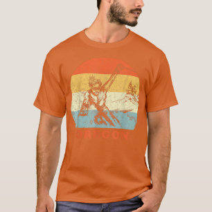 T-shirt Ski Oregon Vintage Retro Snow Sking