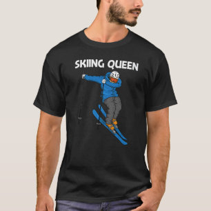 T-shirt Ski Pour Femmes Maman Sport Hivernal Neige