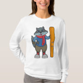 T-shirt Ski Racoon (Devant)