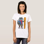 T-shirt Ski Racoon (Devant entier)