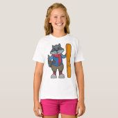 T-shirt Ski Racoon (Devant entier)