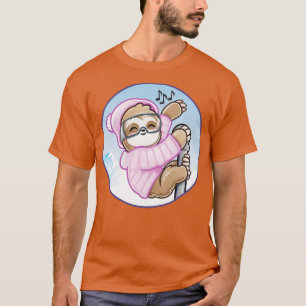 T-shirt Ski Rave Kid Baby Sloth Dance