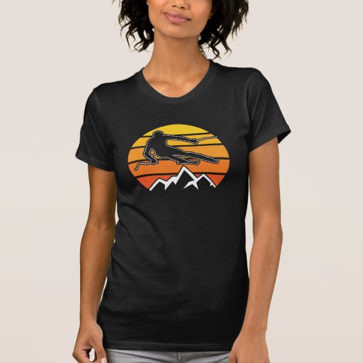 T-shirt Ski Rétro (Devant)
