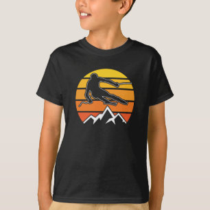 T-shirt Ski Rétro