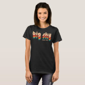 T-shirt Ski Retro Big Sky (Devant entier)