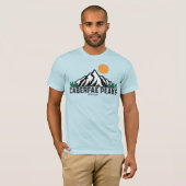 T-shirt Ski Retro Caberfae Peaks (Devant entier)