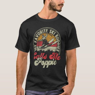 T-shirt Ski Rétro Mes Étudiants De Ski Préférés Appelez-Mo